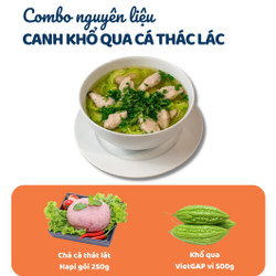 Combo canh khổ qua cá thát lát