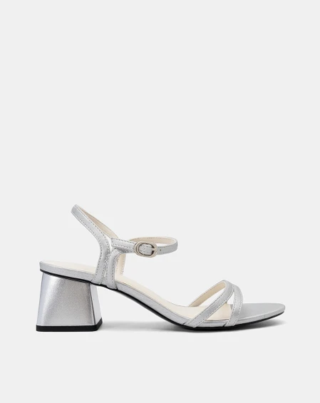 Giày Sandal Gót Hình Thang Quai Kiểu