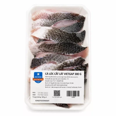 Cá lóc cắt lát VietGAP vỉ 300g
