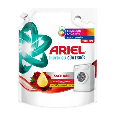 Nước giặt hương đam mê cửa trước Ariel túi 3.05kg