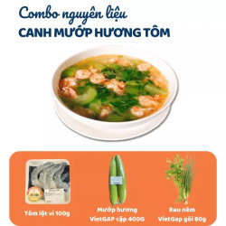 Combo canh mướp tôm