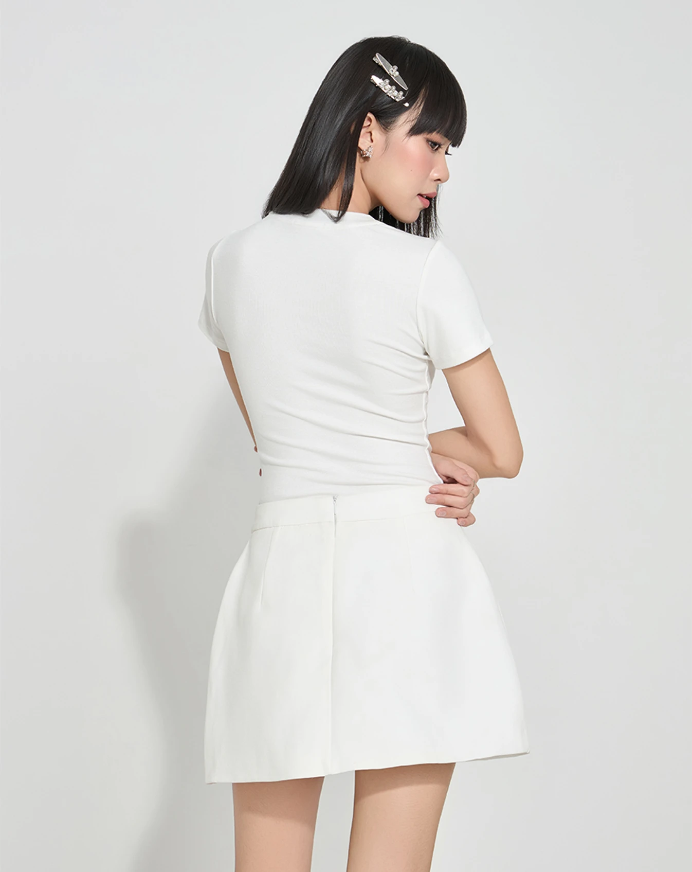 Chân váy trang trí dây sequin - Image 3