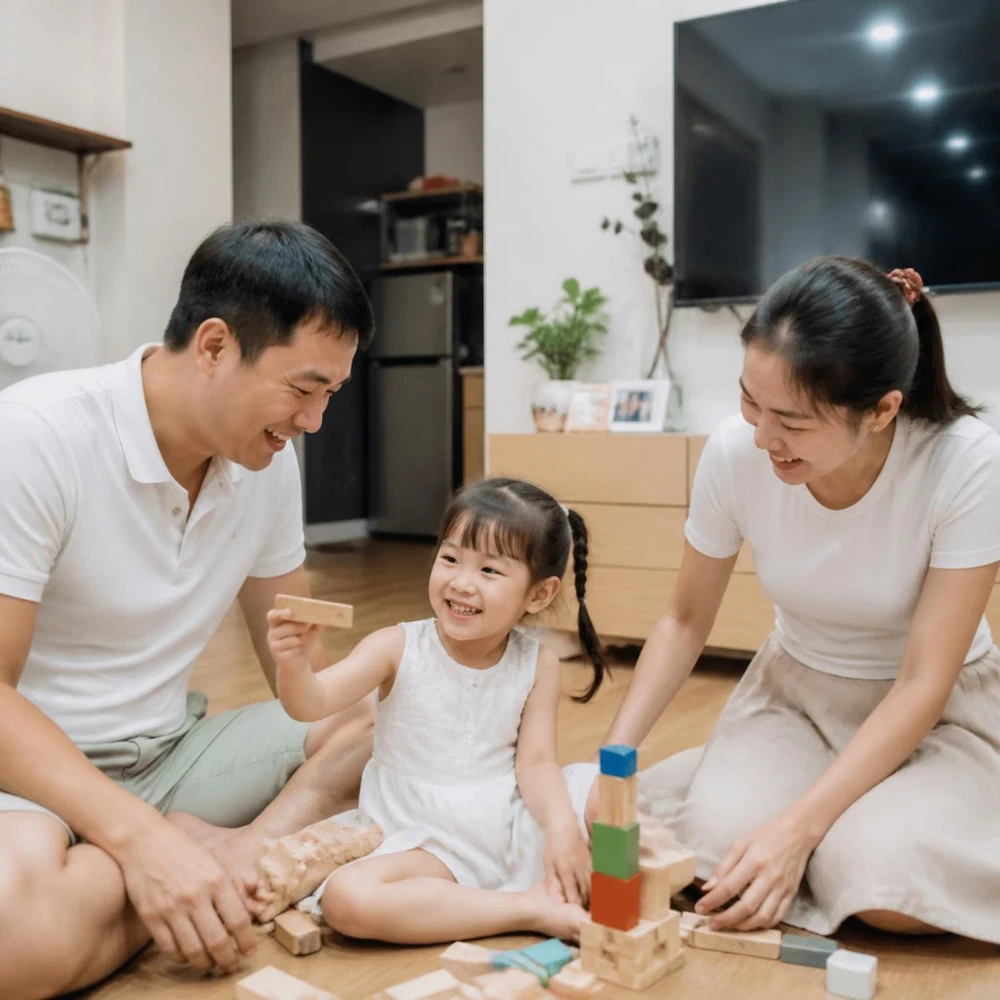 Người giúp việc hỗ trợ dọn dẹp giúp gia đình có thêm thời gian vui chơi và gắn kết bên nhau. (Ảnh được tạo bởi AI) 