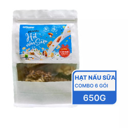Combo 6 gói hạt nấu sữa Cát Khánh túi 650g (1 Túi)