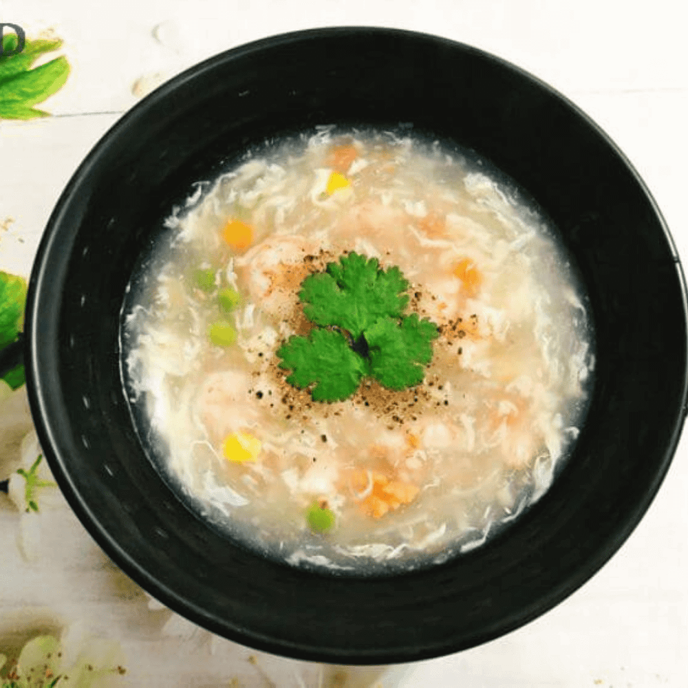 làm súp tôm thịt đơn giản