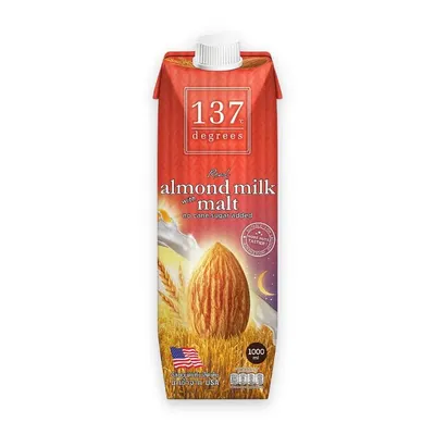 Sữa hạnh nhân lúa mạch 137 Degrees hộp 1 lít
