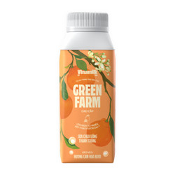 Sữa chua uống Green Farm hương cam hoa bưởi có thạch Vinamilk hộp 200ml (1 Hộp)