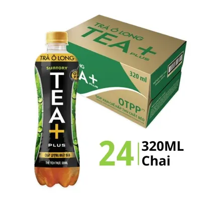 Thùng 24 chai trà oolong Oolong Tea+ 320ml