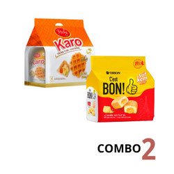Combo Karo x C'est Bon - 2 gói bánh ăn sáng nhiều vị