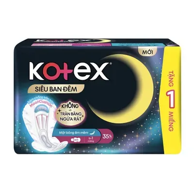 Băng vệ sinh siêu ban đêm 35cm Kotex gói 8 miếng