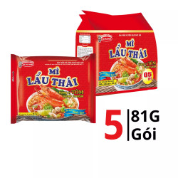 Lốc mì lẩu thái tôm Acecook gói 81g (5 Gói)