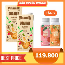 Combo sữa 9 loại hạt Super Nut Vinamilk hộp 1L (2 Hộp)