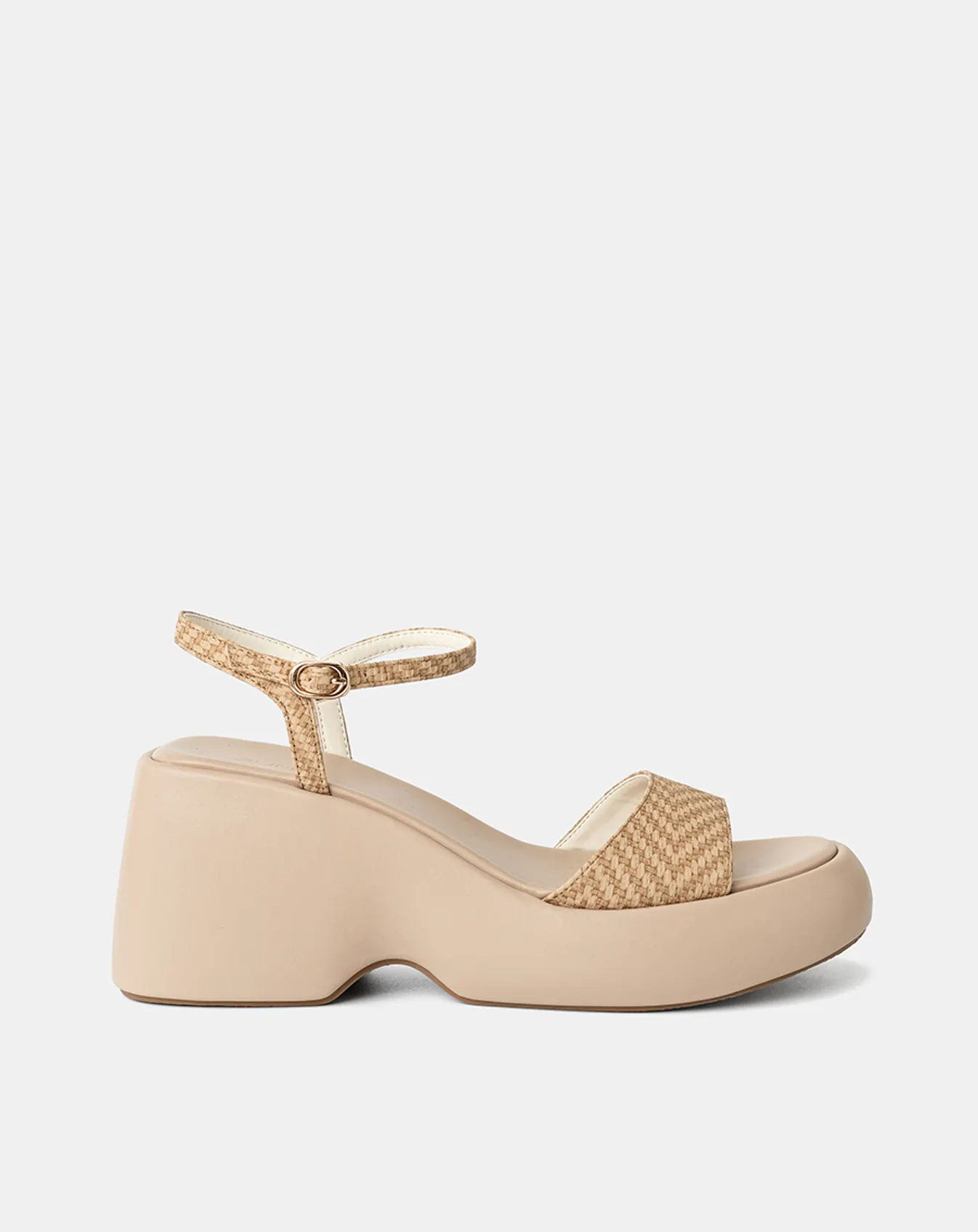 Giày Sandal Xuồng Quai Bản Lớn Phối Quai Cổ Chân - Image 1