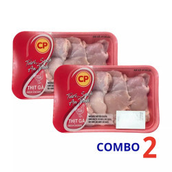 Phi lê má đùi không da CP 500G (2 Khay)