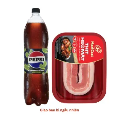 Combo thịt nướng: thịt ba rọi và chai pepsi 1.5l