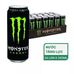 Thùng nước tăng lực Monster 355ml (24 Lon)
