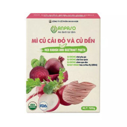 Mì củ cải đỏ và củ dền organic Anpaso hộp 120g