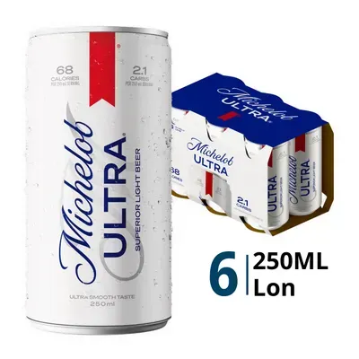 Lốc 6 lon bia 4.2% Michelob Ultra 250ml