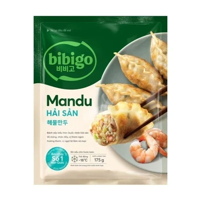 Bánh xếp mandu nhân hải sản Bibigo gói 175g