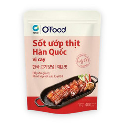 Sốt ướp thịt nướng vị cay O'Food gói 80g