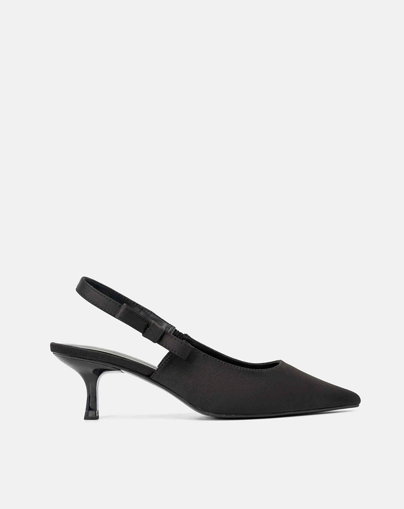 Giày Cao Gót Slingback Phối Nơ Hậu - Image 1