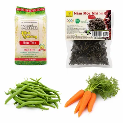 Combo miến xào chay