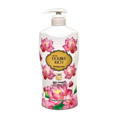 Sữa tắm hoa sen và chiết xuất gạo Glowing Lotus Double Rich chai 800g