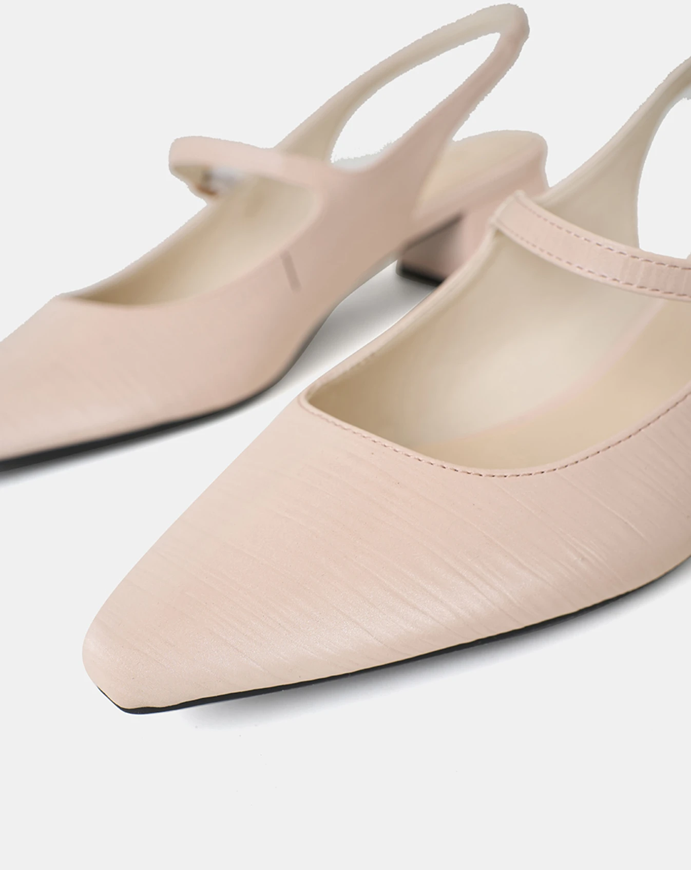 Giày Cao Gót Slingback Gót Vuông Có Khoá - Image 4