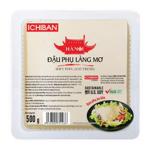 Đậu phụ làng mơ Ichiban hộp 500g