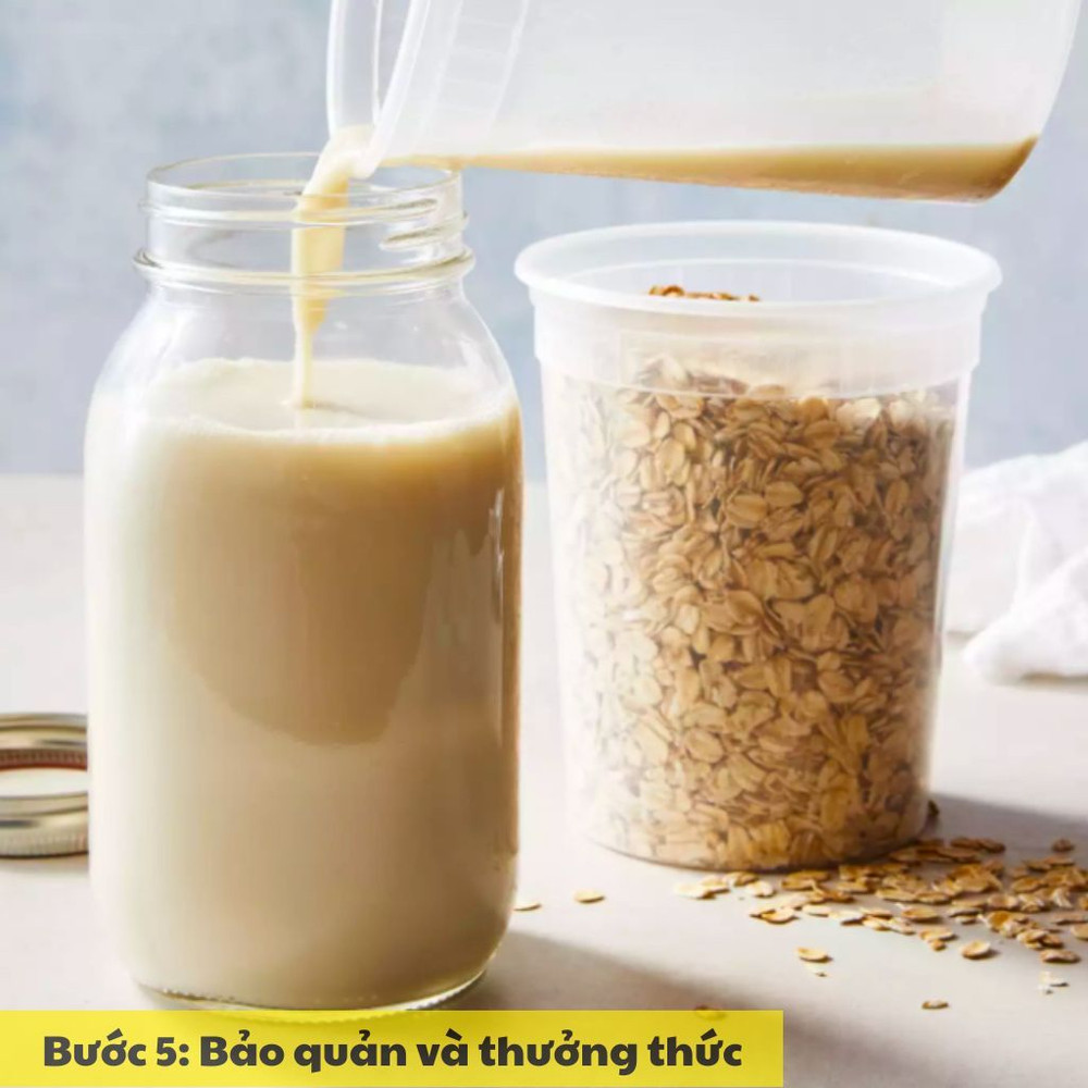 Bảo quản sữa yến mạch