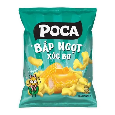Snack bắp ngọt xóc bơ Poca gói 60g