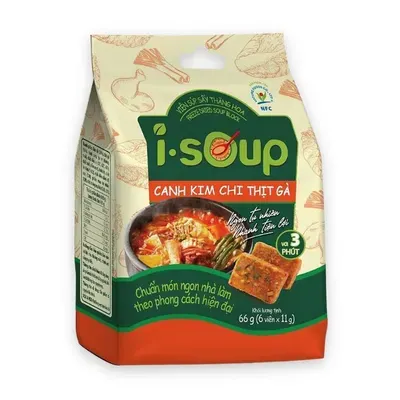 Canh kim chi thịt gà ăn liền I-Soup túi 66g