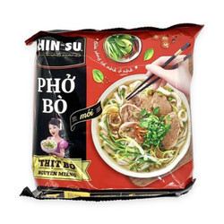 Phở bò Chinsu gói 140g (Có Gói Thịt Bò Thật)