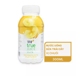 Nước uống sữa trái cây TH True Juice Milk hương chuối 300ml (1 Chai)