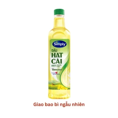 Dầu hạt cải Simply chai 1L