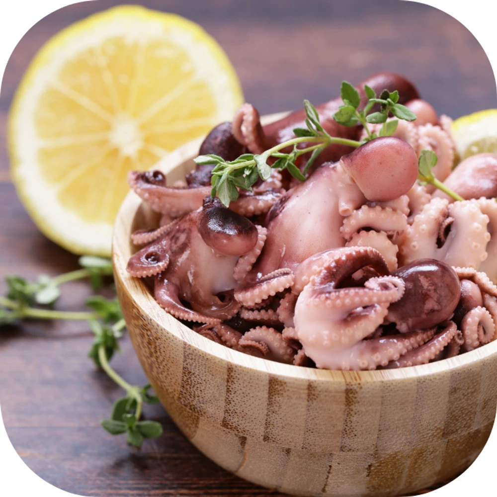 ăn bạch tuộc sống Kingfoodmart