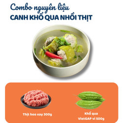 Combo canh Khổ qua thịt bằm