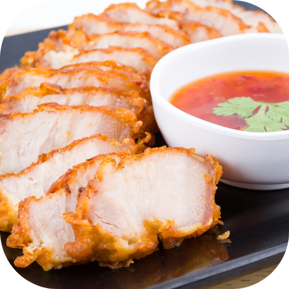 chế biến thịt heo một nắng chiên giòn kingfoodmart