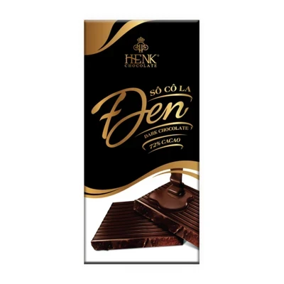 Socola đen 72% cacao Henk hộp 100g