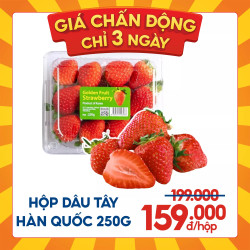 Dâu tây Hàn Quốc hộp 250g (1 Hộp)