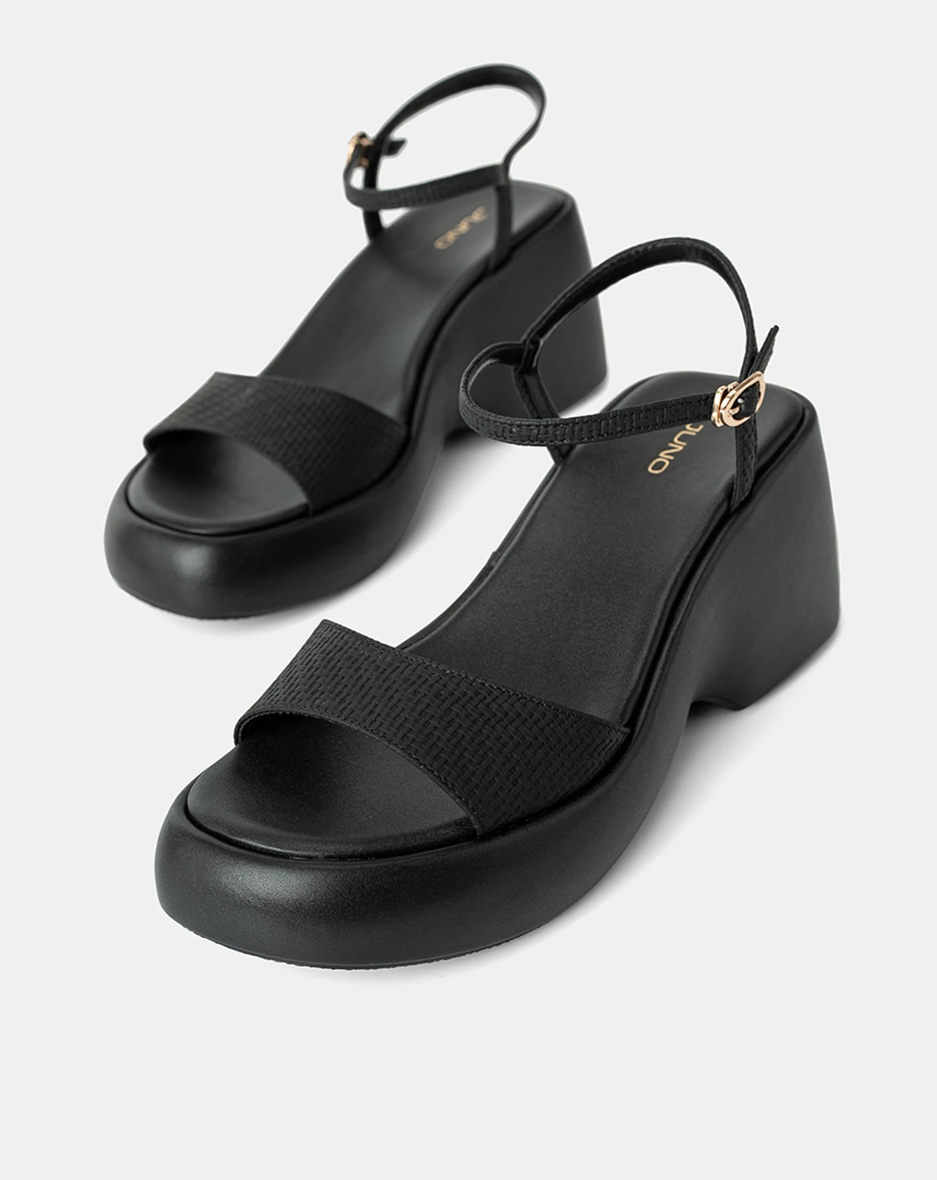 Giày Sandal Xuồng Quai Bản Lớn Phối Quai Cổ Chân - Image 2