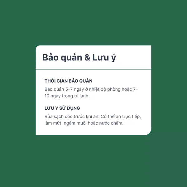 Cóc cày vỉ 5 trái - Chuỗi siêu thị thực phẩm tươi ngon, chất lượng
