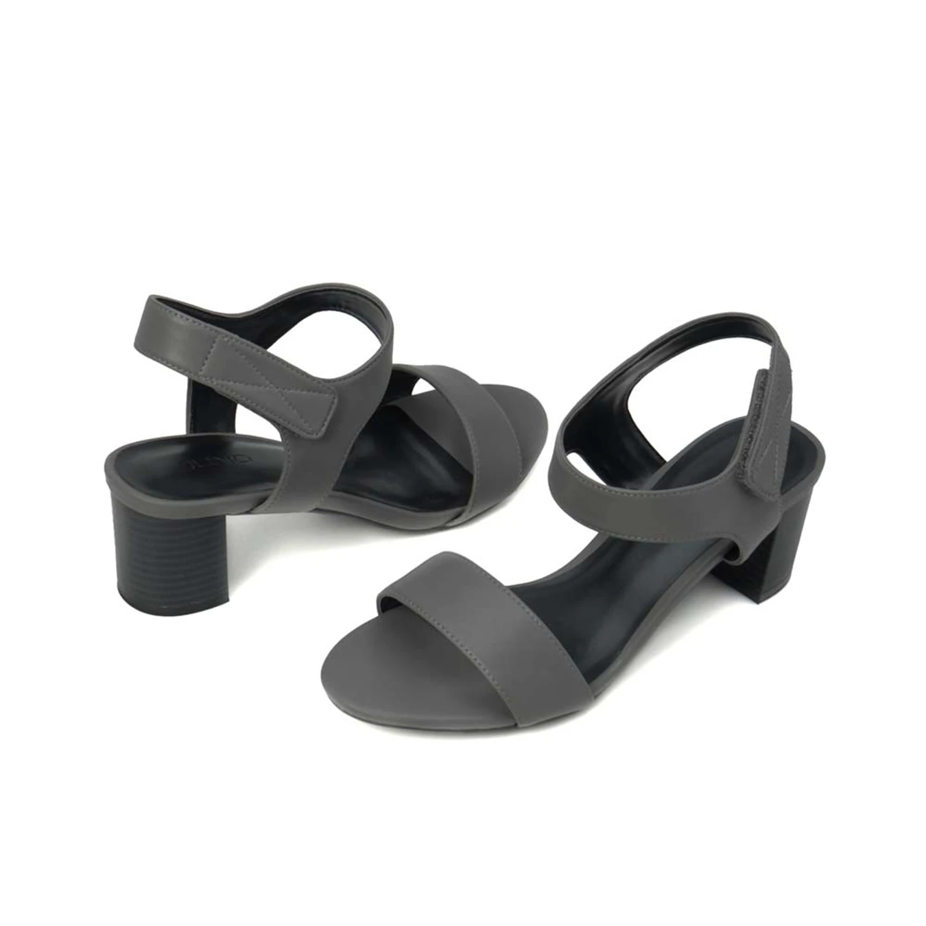 Giày Sandal Gót Vuông Quai Xé Dán - Image 3