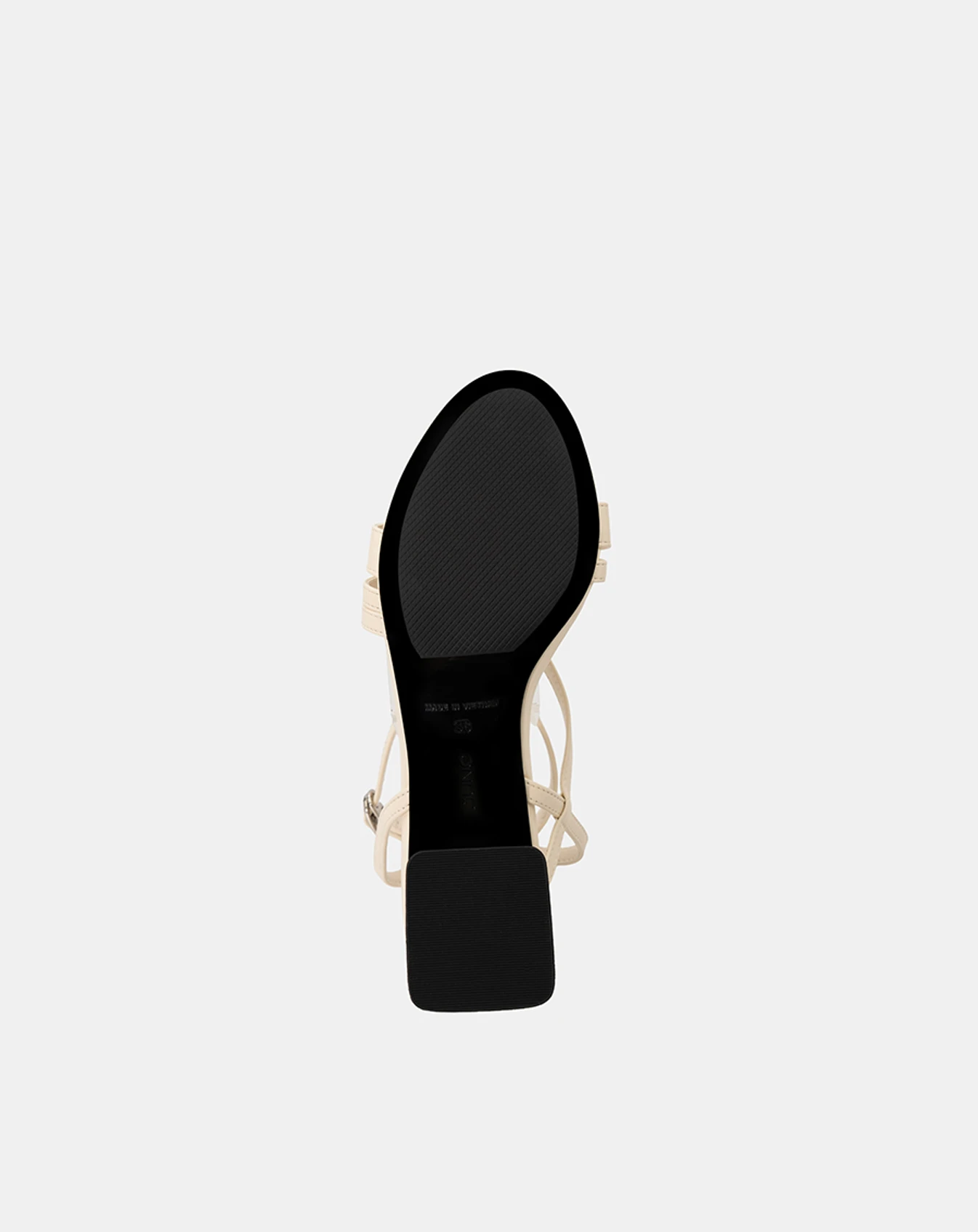 Giày Sandal Gót Vuông Phối Quai Tự Do - Image 6