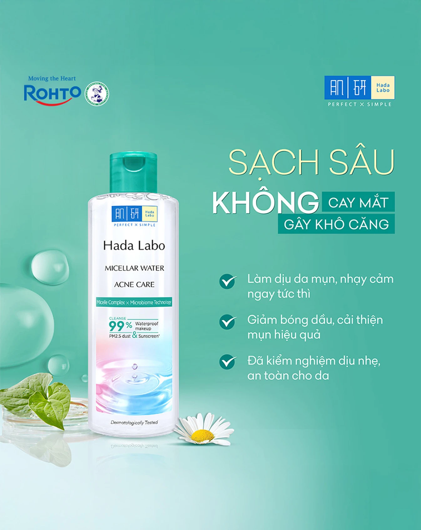 Nước Tẩy Trang Hada Labo Sạch Sâu Cho Da Mụn, Nhạy Cảm 240ml - Image 4