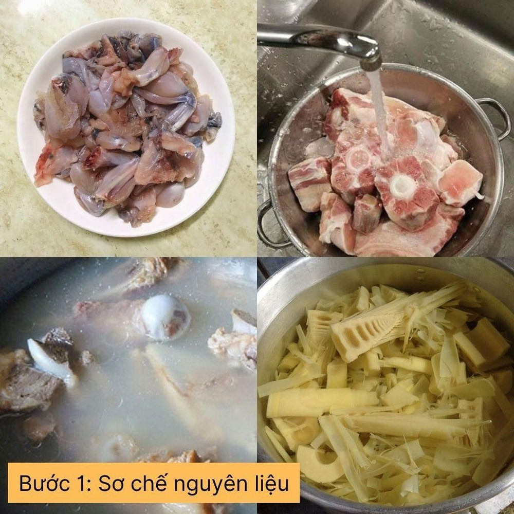 sơ chế nguyên liệu