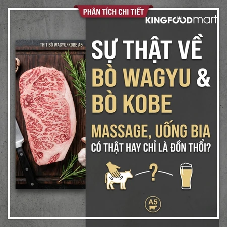 Sự thật về bò Wagyu và bò Kobe: Massage, uống bia có thật hay chỉ là đồn thổi?