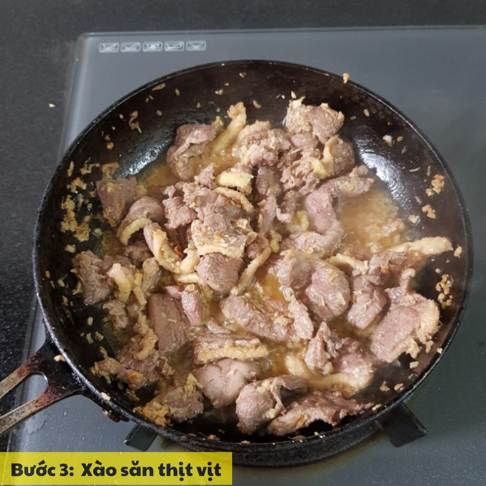xào thịt vịt