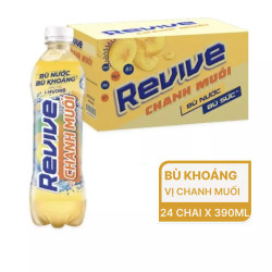 Thùng nước Revive chanh muối 7UP 390ml (24 chai)