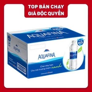 Thùng 24 chai nước uống tinh khiết Aquafina 500ml